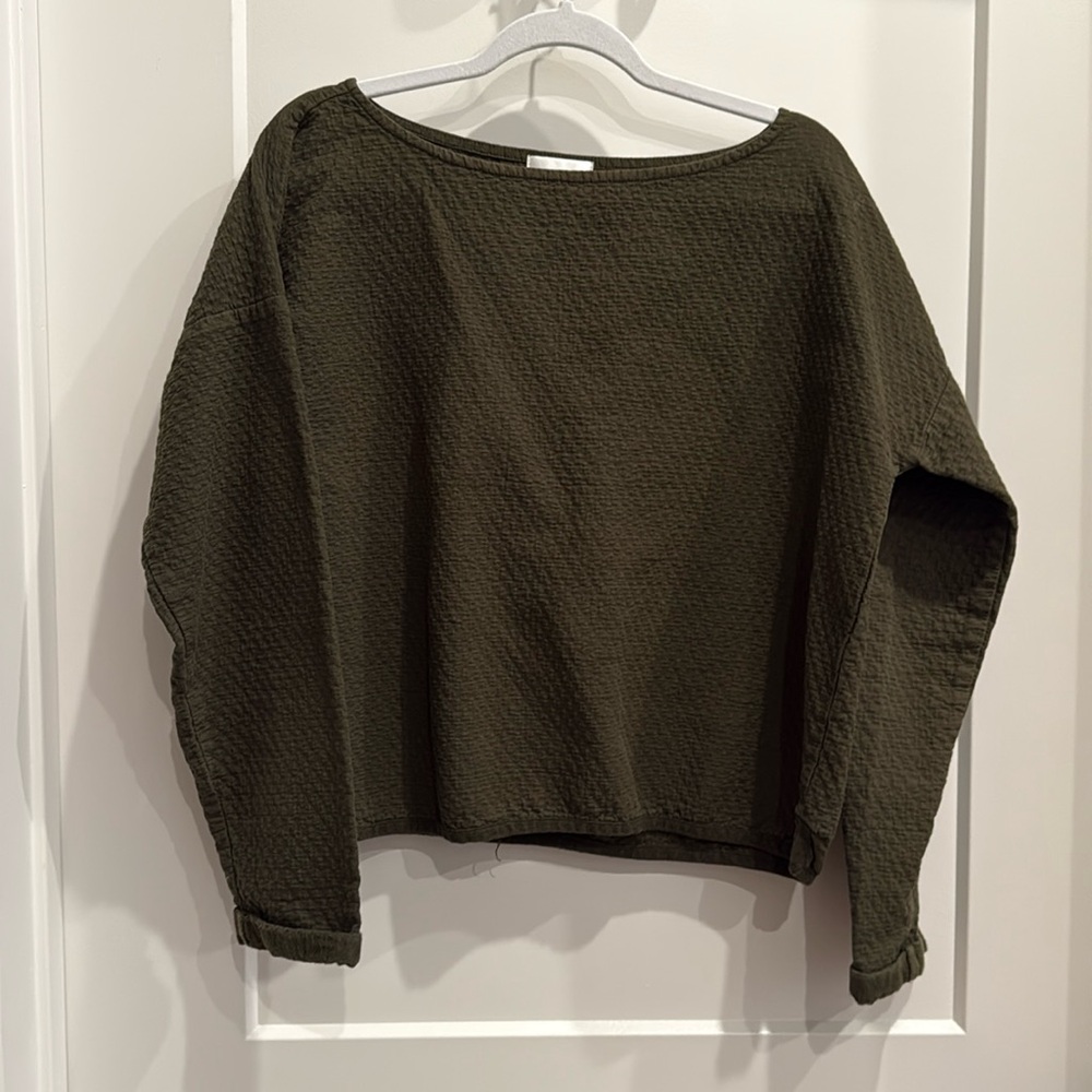 Atelier Delphine boat neck texted top